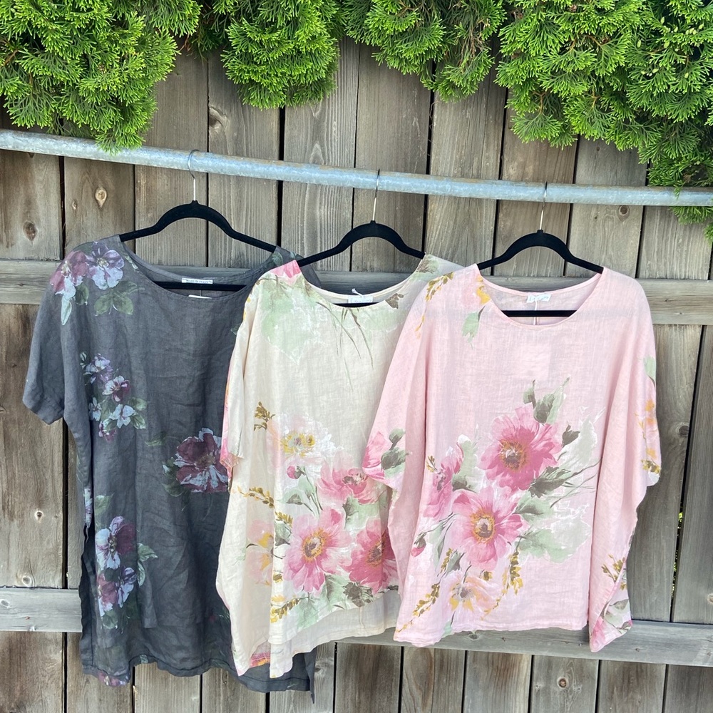 Oversized Loose Linen Top